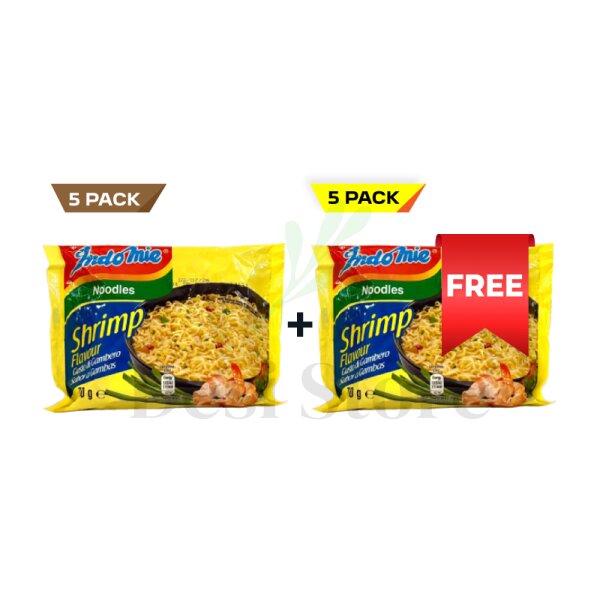 Noodles Shrimps (Indomie) 5Pack + 5Pack Free