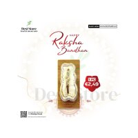 White Mini Crystal Rakhi