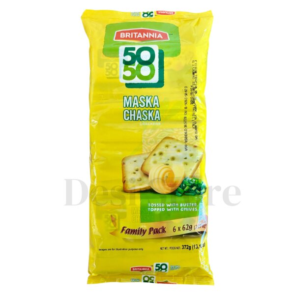 Maska Chaska Biscuits (Britannia) 6 Pack (1+1 Free)