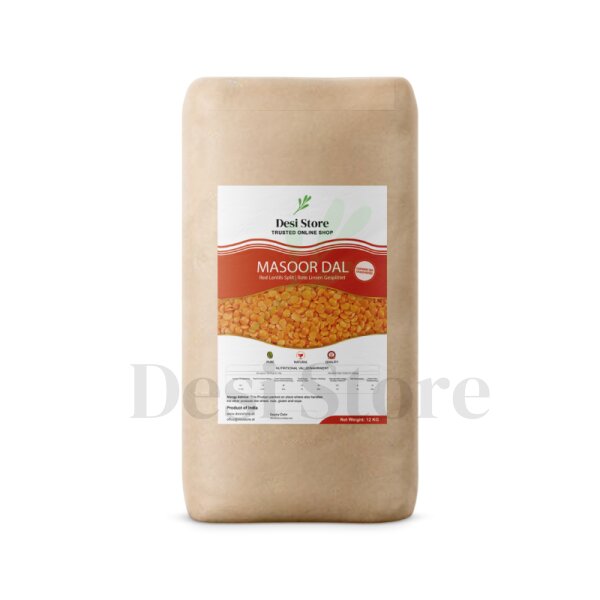 Masoor Dal / Rote Linsen geteilt 12kg